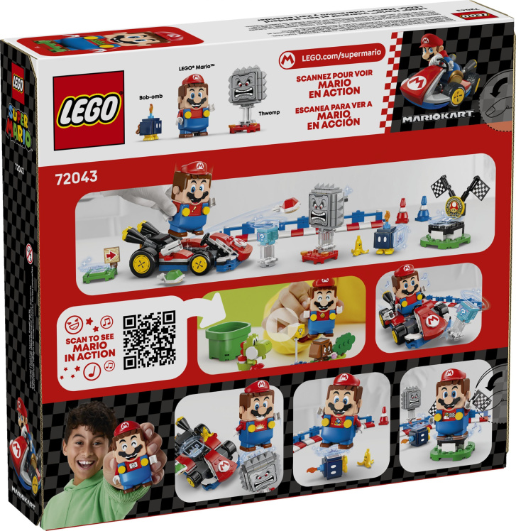 72043 Lego Super Mario – Mario Kart™ – Interaktivní LEGO® Mario™ a Standard Kart