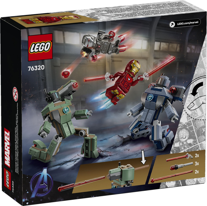 76320 Lego Marvel – Iron Man a War Machine vs. Hammerovy Drony