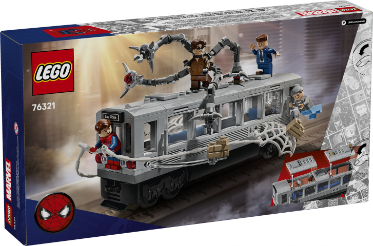 76321 Lego Marvel – Spider-Man vs. Doc Ock: Scéna v metru