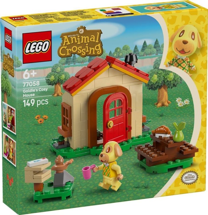 77058 Lego Animal Crossing – Goldie a její útulný dům