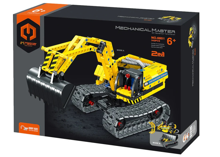 Mechanical Master 2 v 1 - Pásový bagr a robot