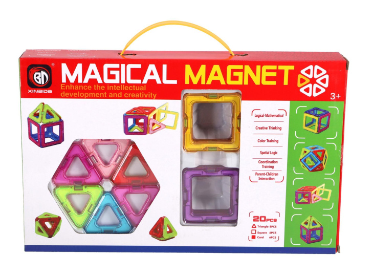 Magnetická stavebnice 20 ks