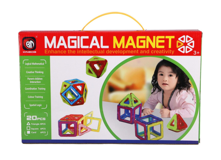 Magnetická stavebnice 20 ks