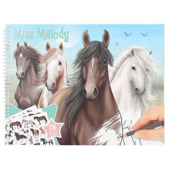 Miss Melody – Omalovánky s nálepkami
