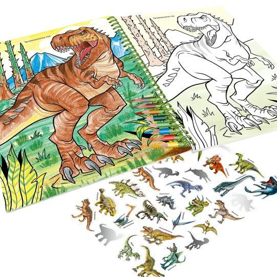 Dino World – Omalovánky s barvičkami