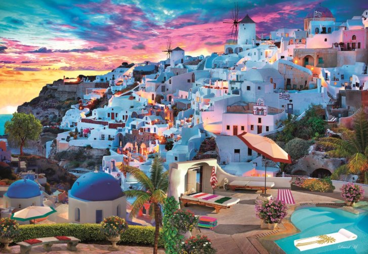 Puzzle 500 – Santorini