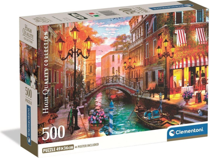 Puzzle 500 – Západ slunce v Benátkách