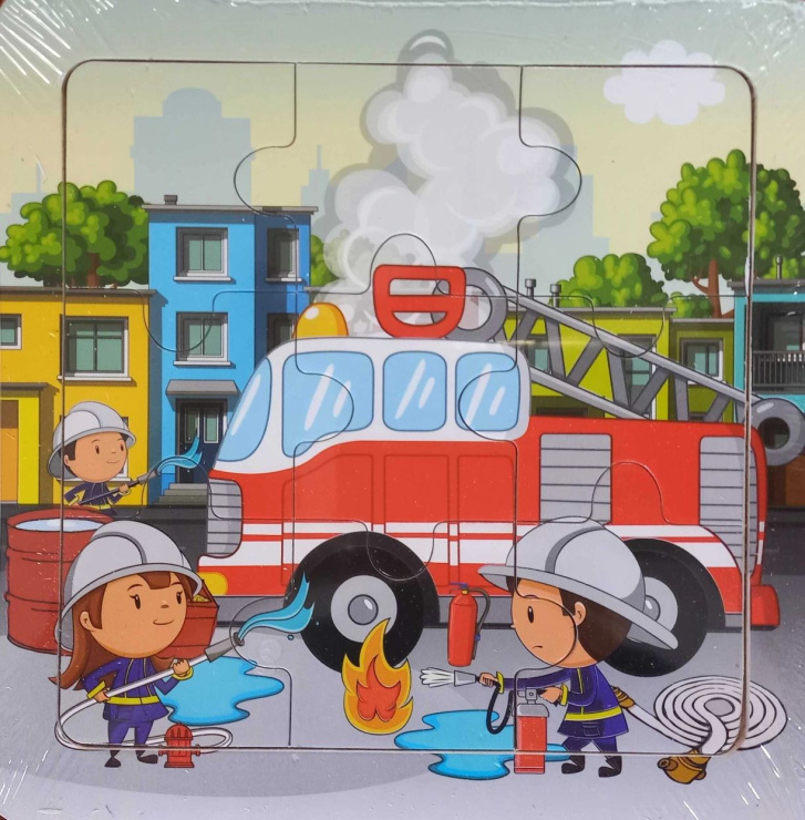 Dřevěné puzzle 9 ks