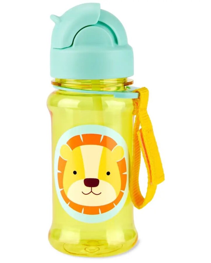 Láhev s brčkem – Lev 355 ml