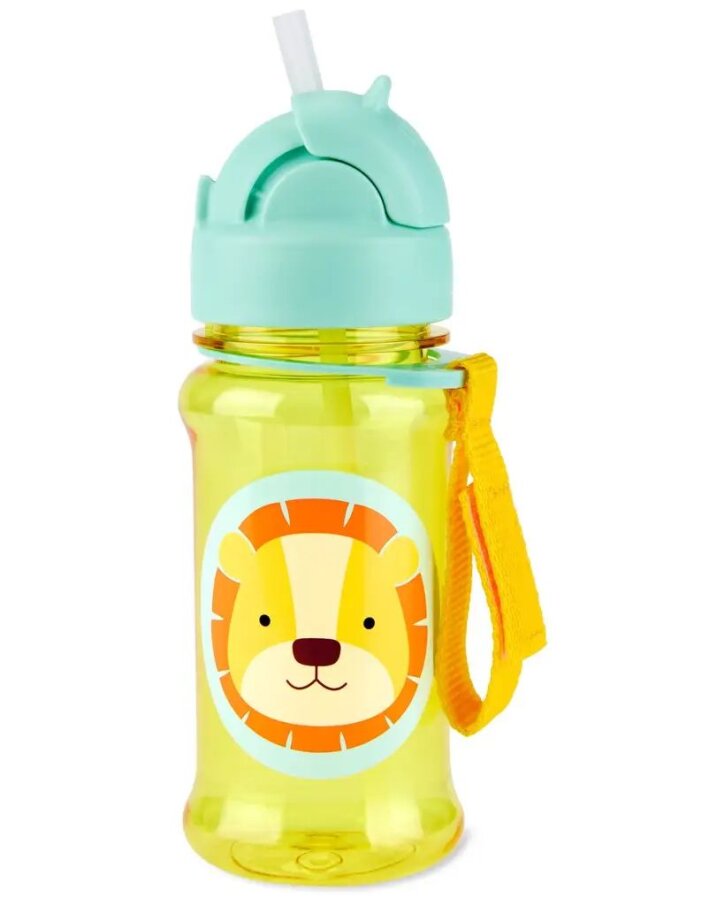 Láhev s brčkem – Lev 355 ml
