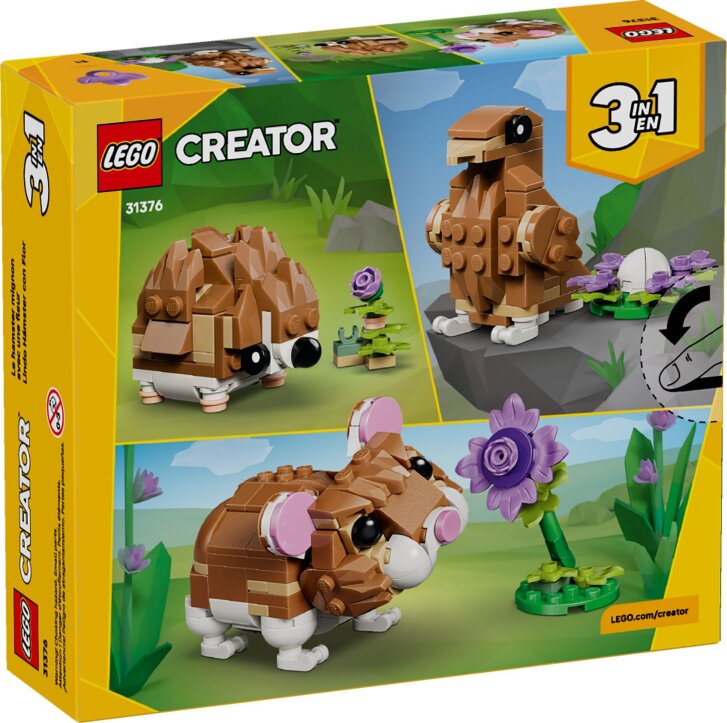 31376 Lego Creator – Roztomilý křeček s květinou