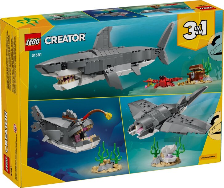 31381 Lego Creator – Divoký žralok a truhla s pokladem