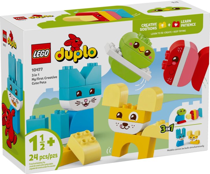 10477 Lego Duplo – Roztomilí kreativní mazlíčci 3 v 1