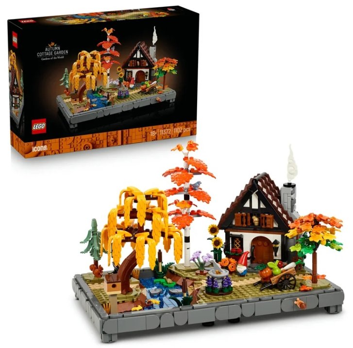 11372 Lego Icons – Chata a podzimní zahrada