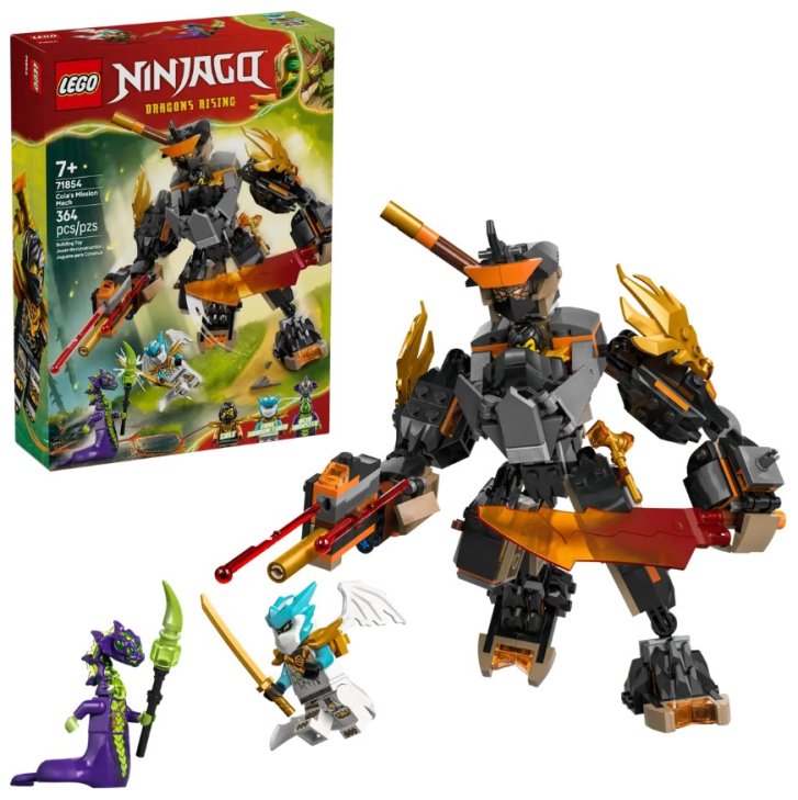 71854 Lego Ninjago - Coleův expediční robot a dračí Zane