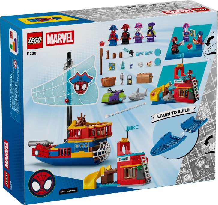 11208 Lego Marvel – Pirátská loď Spideyho týmu