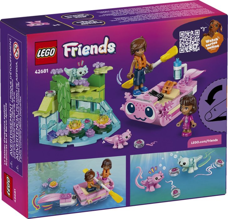 42681 Lego Friends – Dobrodružný člun s axolotly