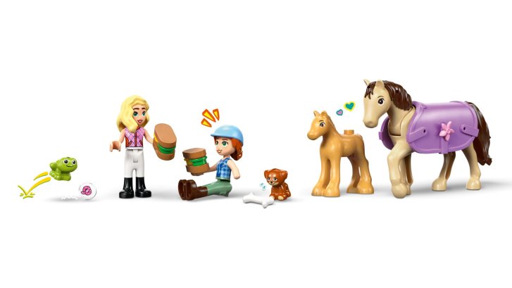 42695 Lego Friends – Přívěs s koněm a hříbětem
