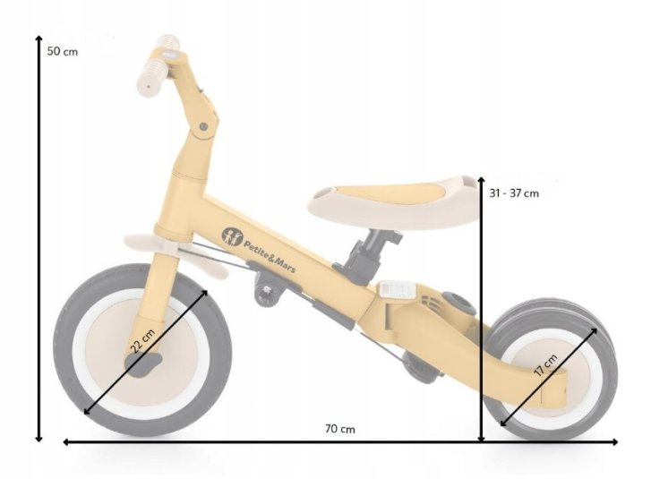 Tříkolka 5v1 Turbo - Modrá