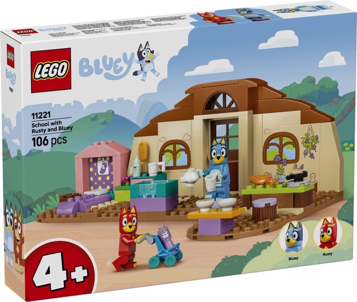 11221 Lego Bluey - Rusty, Bluey a škola