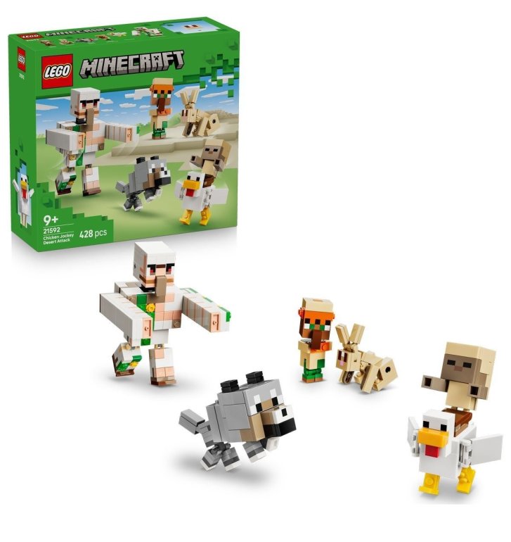 21592 Lego Minecraft - Kuřecí žokej a útok v poušti