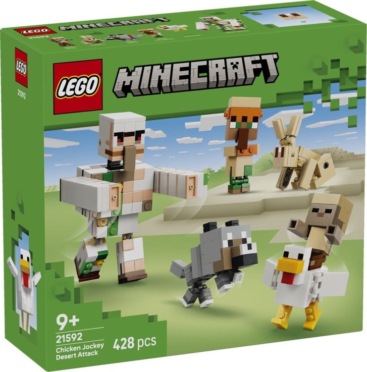 21592 Lego Minecraft - Kuřecí žokej a útok v poušti
