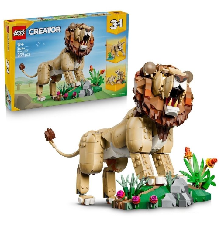 31386 Lego Creator - Divoká zvířata: Majestátní lev