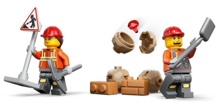 60480 Lego City - Žlutý nakladač s rypadlem