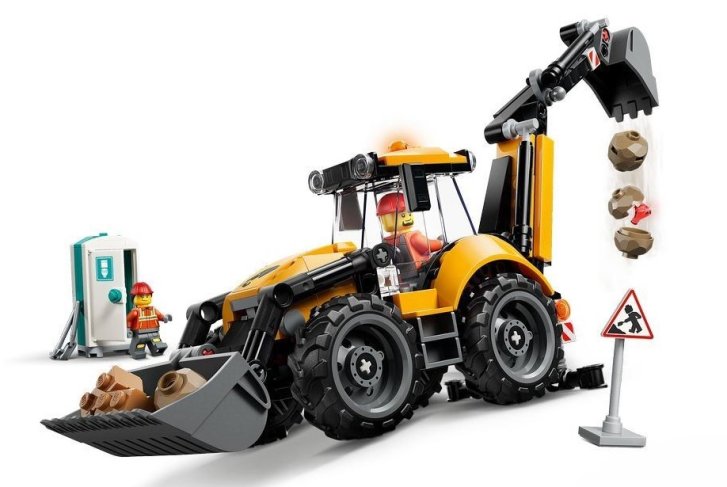 60480 Lego City - Žlutý nakladač s rypadlem
