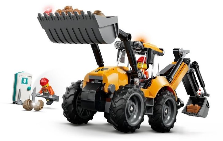 60480 Lego City - Žlutý nakladač s rypadlem