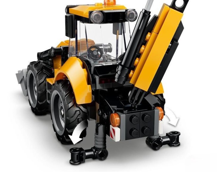 60480 Lego City - Žlutý nakladač s rypadlem