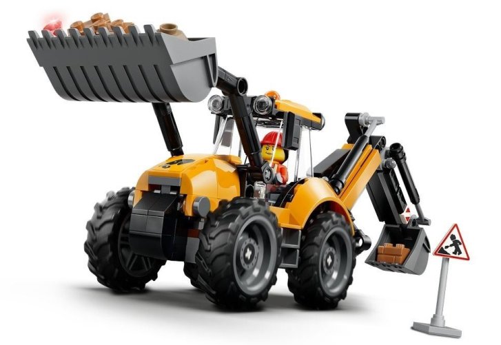 60480 Lego City - Žlutý nakladač s rypadlem