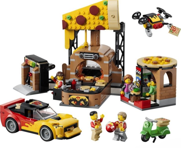 60496 Lego City - Rozvoz pizzy a vozidla