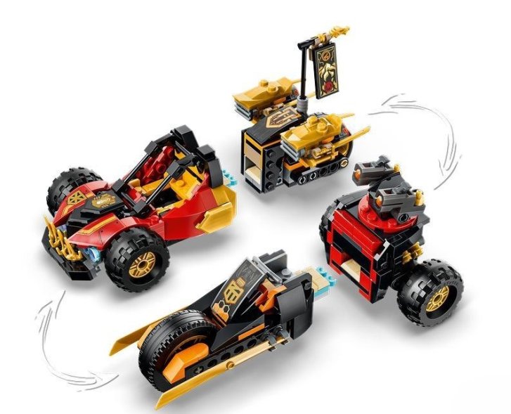 71864 Lego Ninjago - Kombinovatelná vozidla Kaie a Colea