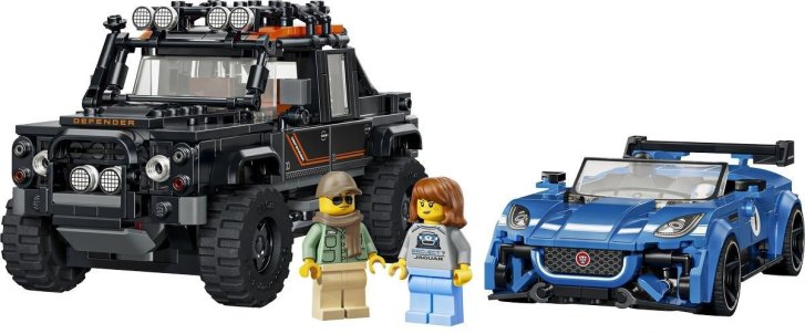 77264 Lego Speed Champions - Jaguar Project 7 a Land Rover Defender