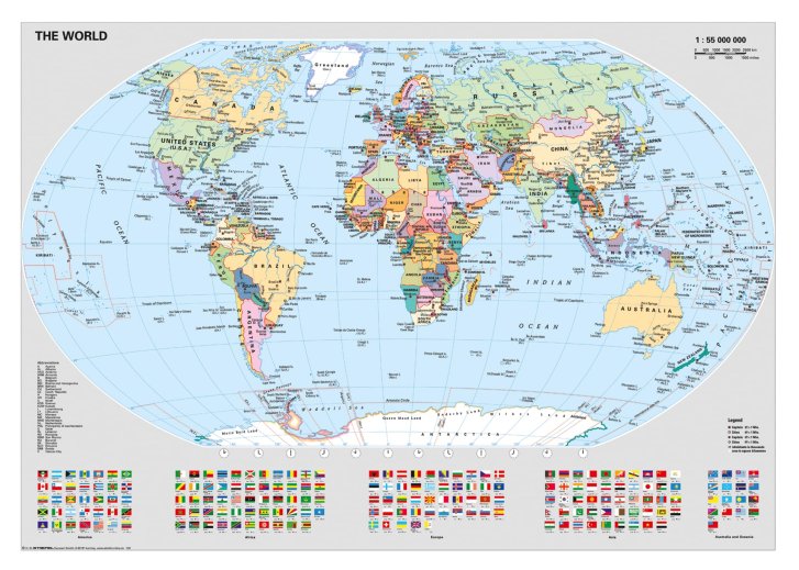 Puzzle 1000 - Politická mapa světa