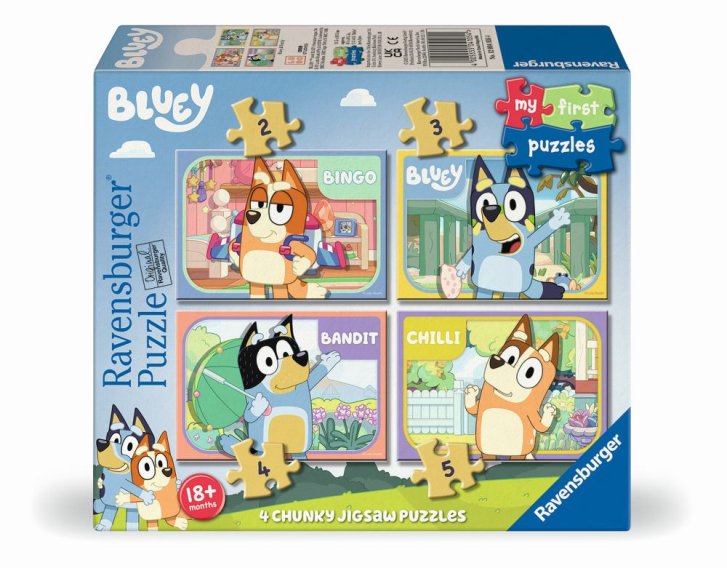 Moje první puzzle 4v1 - Bluey