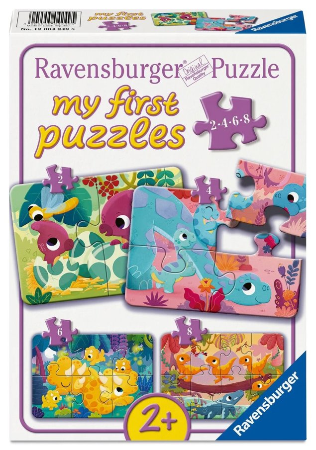 Moje první puzzle 4v1 - Roztomilí dinosauři