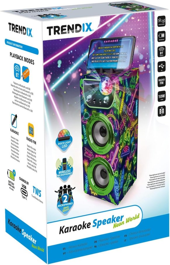 Trendix – Karaoke reproduktor Neon World