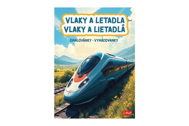 Omalovánky - Vlaky a letadla