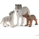 Schleich - Vlčí štěňata s matkou 42472