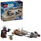 75436 Lego star Wars - Mandalorian a Grogu a spídrová motorka