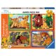 Puzzle 4x42 - Disney: Lví král